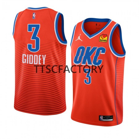 Maglia NBA Oklahoma City Thunder Josh Giddey 3 Nike 2022-23 Statement Edition Arancia Swingman - Uomo
